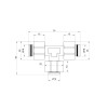 Тройник обжимной Thermo Alliance Standart 16 SD158W161616