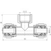 Тройник обтискний Thermo Alliance Forte 16х1/2