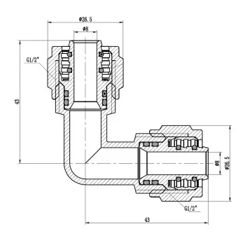 Уголок обжимной Thermo Alliance Forte 16 SF173W1616