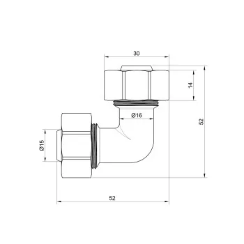 Уголок обжимной Thermo Alliance Standart 20 SD155W2020