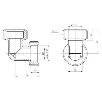 Уголок обжимной Thermo Alliance Forte 20 SF173W2020