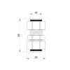 Переходник обжимной Thermo Alliance Standart 16х16 SD152W1616