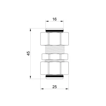 Переходник обжимной Thermo Alliance Standart 16х16 SD152W1616