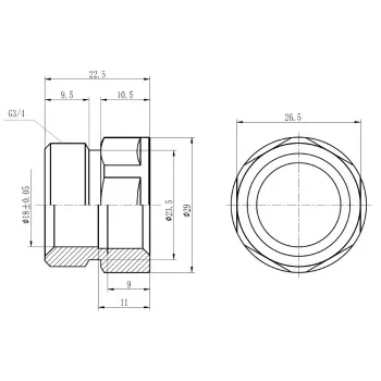 Муфта обжимная Thermo Alliance Forte 20х1/2