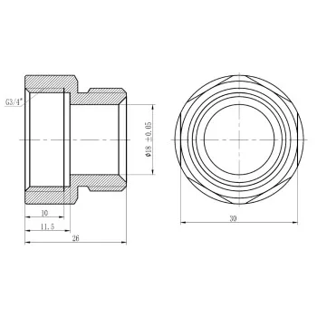 Муфта обжимная Thermo Alliance Forte 20х3/4