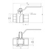 Кран шаровой Thermo Alliance Forte 1 1/2