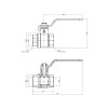 Кран шаровой Thermo Alliance Base 1 1/2 ВР для воды (рычаг) SD600W40