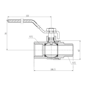 Кран кульовий Thermo Alliance Forte 1