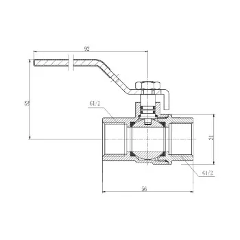 Кран кульовий Thermo Alliance Forte 1/2
