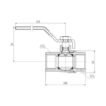 Кран кульовий Thermo Alliance Forte 1