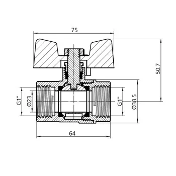 Кран шаровой Thermo Alliance Standart 1
