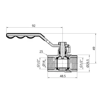 Кран шаровой Thermo Alliance Standart 1/2