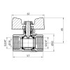 Кран шаровой Thermo Alliance Base 3/4