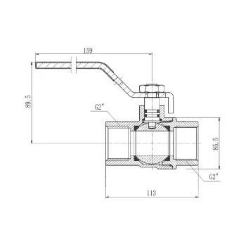 Кран шаровой Thermo Alliance Forte 2