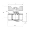 Кран шаровой Thermo Alliance Forte 3/4