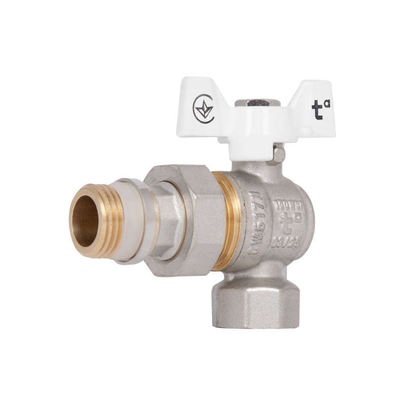 Кран Американка Thermo Alliance Standart с антипротечкой угловой 1/2 PN40 конус SD901NW15PN40