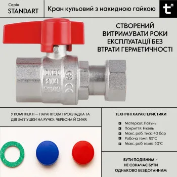 Кран шаровой Thermo Alliance Standart 3/4