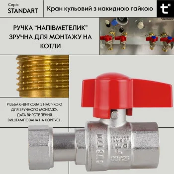 Кран шаровой 1/2