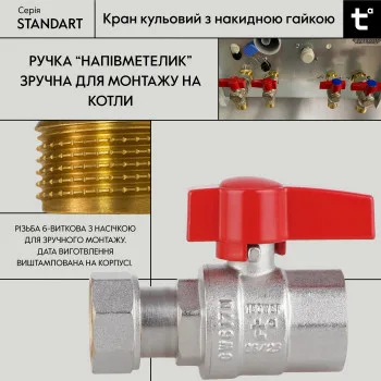 Кран шаровой Thermo Alliance Standart 3/4