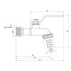 Кран поливочный Thermo Alliance Standart 3/4