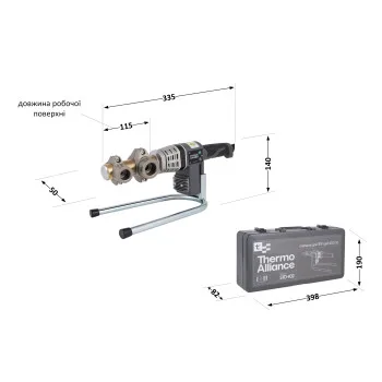 Паяльник для пластиковых труб Thermo Alliance STD-102 Ø20-32 (автоматический 700W)