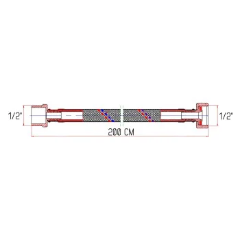 Гибкая подводка для воды Thermo Alliance Forte ВН 200 см SF382W200
