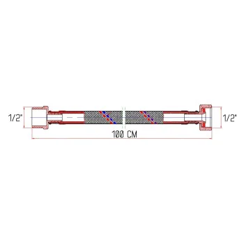 Гибкая подводка для воды Thermo Alliance Forte ВН 100 см SF382W100