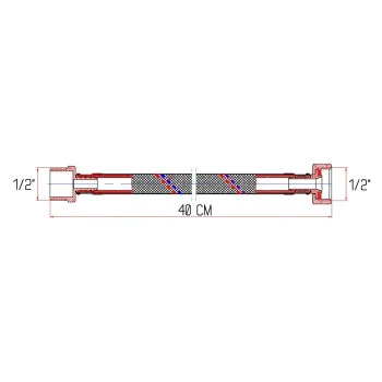 Гибкая подводка для воды Thermo Alliance Forte ВН 40 см SF382W40