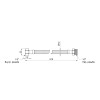 Гибкая подводка для воды Thermo Alliance Standart 50 см ГШ SD398W50