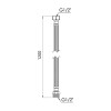 Гибкая подводка для воды Thermo Alliance Forte ВН 120 см SF392W120
