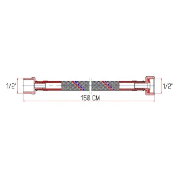 Гибкая подводка для воды Thermo Alliance Forte ВН 150 см SF382W150