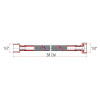 Гибкая подводка для воды Thermo Alliance Forte ВН 30 см SF382W30
