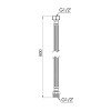 Гибкая подводка для воды Thermo Alliance Forte ВН 60 см SF392W60