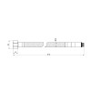 Гибкая подводка для воды Thermo Alliance Standart М10 60 см (пара) SD396W60