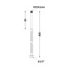 Thermo Alliance Forte Шланг для воды, NYLON М10х80 см длинный (пара) SF390W80L