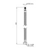 Гибкая подводка для воды Thermo Alliance Forte М10 40 см (пара) SF390W40