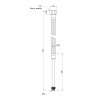 Гнучка підводка для води Thermo Alliance Standart М10 50 см (пара) SD396W50L