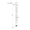 Гибкая подводка для воды Thermo Alliance Standart М10 120 см (пара) SD396W120