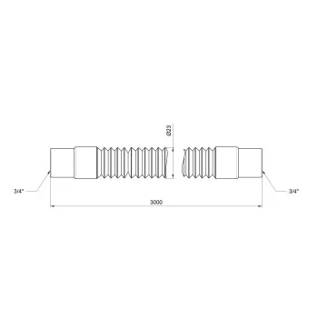 Шланг злив Thermo Alliance Standart для пральної машини 300 см SD096W300
