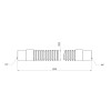 Шланг слив Thermo Alliance Standart для стиральной машины 250 см SD096W250