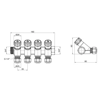 Колектор Thermo Alliance Standart 3/4