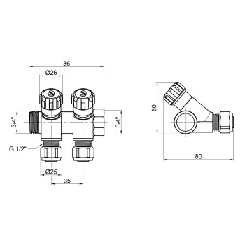 Колектор Thermo Alliance Standart 3/4
