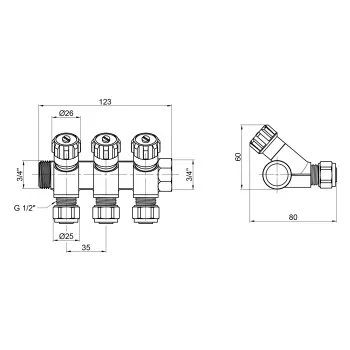 Колектор Thermo Alliance Standart 3/4