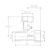 Кран приборный шаровой Thermo Alliance Forte 1/2