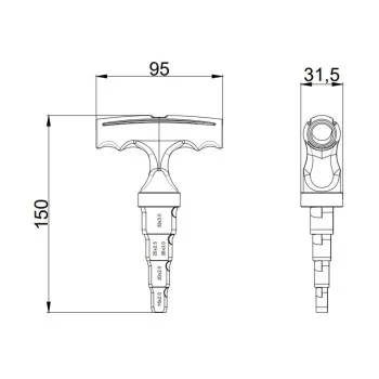 Калібратор Thermo Alliance для м/п труб d16-32 STD-405