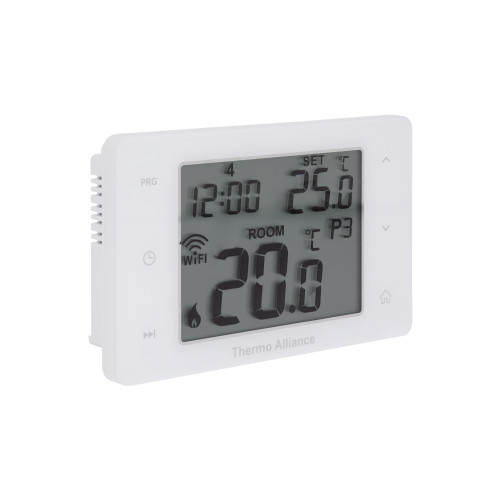 Недельный программируемый термостат Thermo Alliance ТА-2701WiFi сенсорный c WiFi