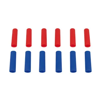 Комплект защитных втулок Thermo Alliance Standart на теплоизоляцию для трубы 16 мм (красная/синяя, 12 шт) + наклейки
