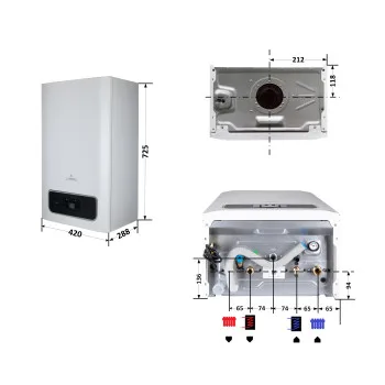 Котел газовый Thermo Alliance Ewa System 24 кВт (Одноконтурный,Condensing)