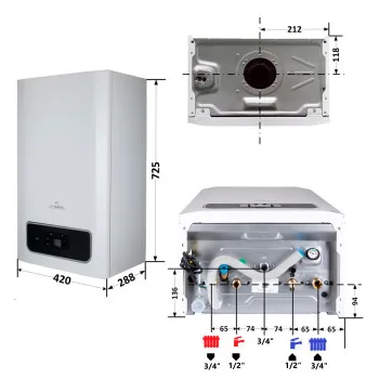 Котел газовый Thermo Alliance EWA 24 кВт (Двухконтурный,Condensing)