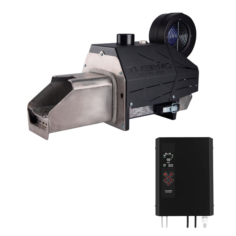 Пелетний пальник Thermo Alliance EVO 30 в комплекті з шнеком 1,5 м та контролером Pelet-1